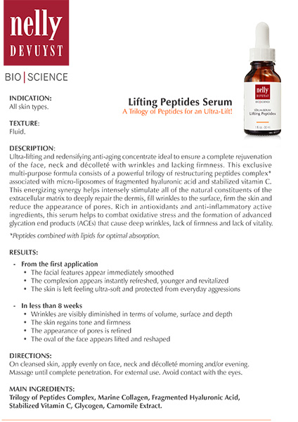 Lifting Peptide Serum Factsheets