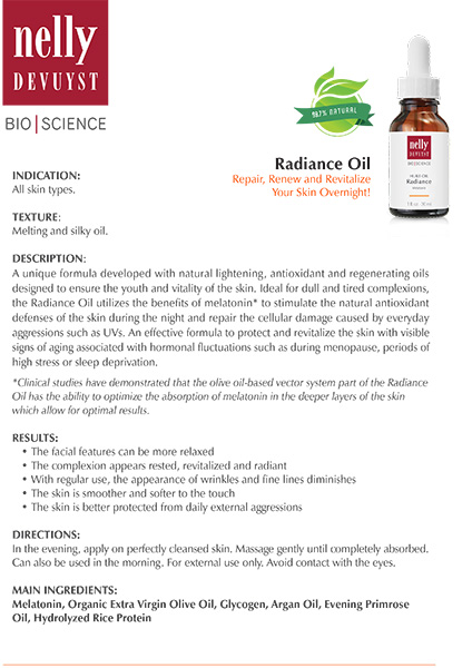 Radiance Oil Factsheets