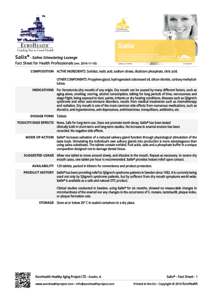 Salix Factsheets